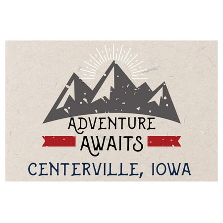 

Centerville Iowa Souvenir 2x3 Inch Fridge Magnet Adventure Awaits Design