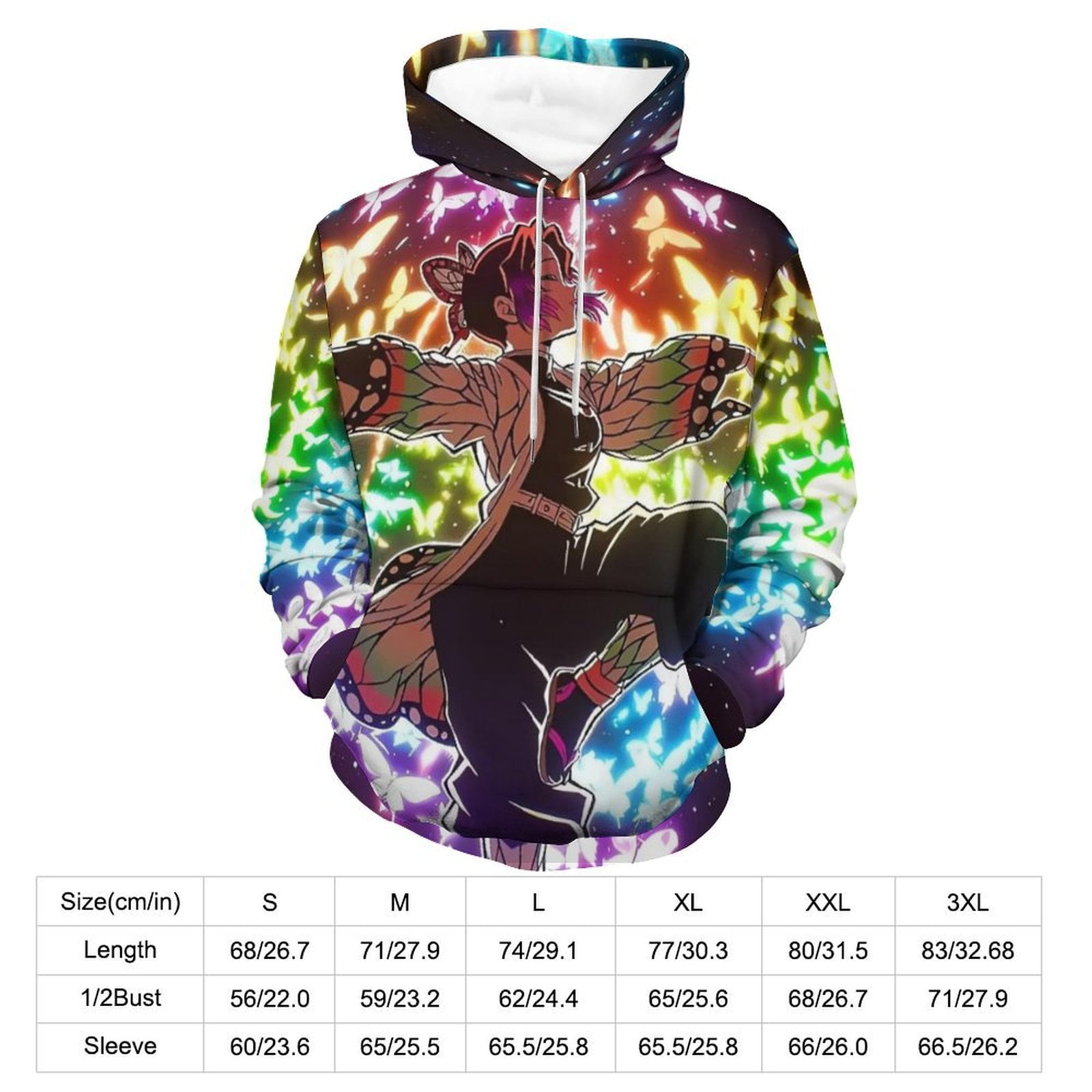 Demon Slayer Shinobu Kocho Hoodie Unisex 3d Novelty Hoodies