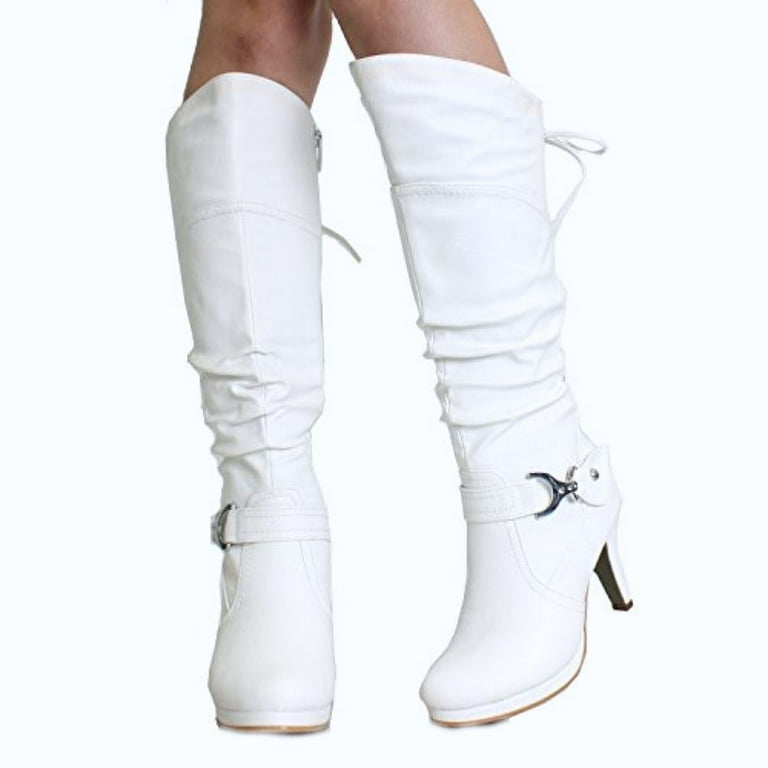 Top moda white shop boots
