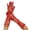 Red, variant on Mesh Gloves Long Gauze Glove Black Red White for Halloween Parties Themed Eventsand Weddings Long Gauze Gloves