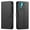 Black, variant on TCL 20 PRO 5G Case,  Included [Tempered Glass Screen Protector], Starshop Premium Leather Wallet Pocket Credit Card Slots-Brown