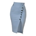 thumbnail image 3 of Falda de Tubo Corta Vintage Allegra K Azul Claro L, 3 of 6