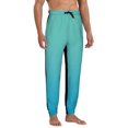 thumbnail image 4 of Kdxio Teal Turquoise Pattern Joggers,Sweatpants for Men with Pockets-Small, 4 of 5