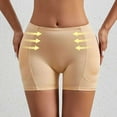 thumbnail image 2 of Daznico Womens Underwear - Plus Size High Waisted Shorts with Foam Padding for Enhanced and Lift Body Pants - Panties for Women,Color:Beige,Size:S, 2 of 6