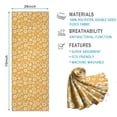 thumbnail image 2 of Orange Daisy Flower Floral Pattern Hot Yoga Mat Towel Non Slip for Hot Yoga - Quick-Drying Yoga Mat Cover with 4 Corner Pockets with Travel Bag - Hot Yoga Towel Non Slip 74"x26", 2 of 6