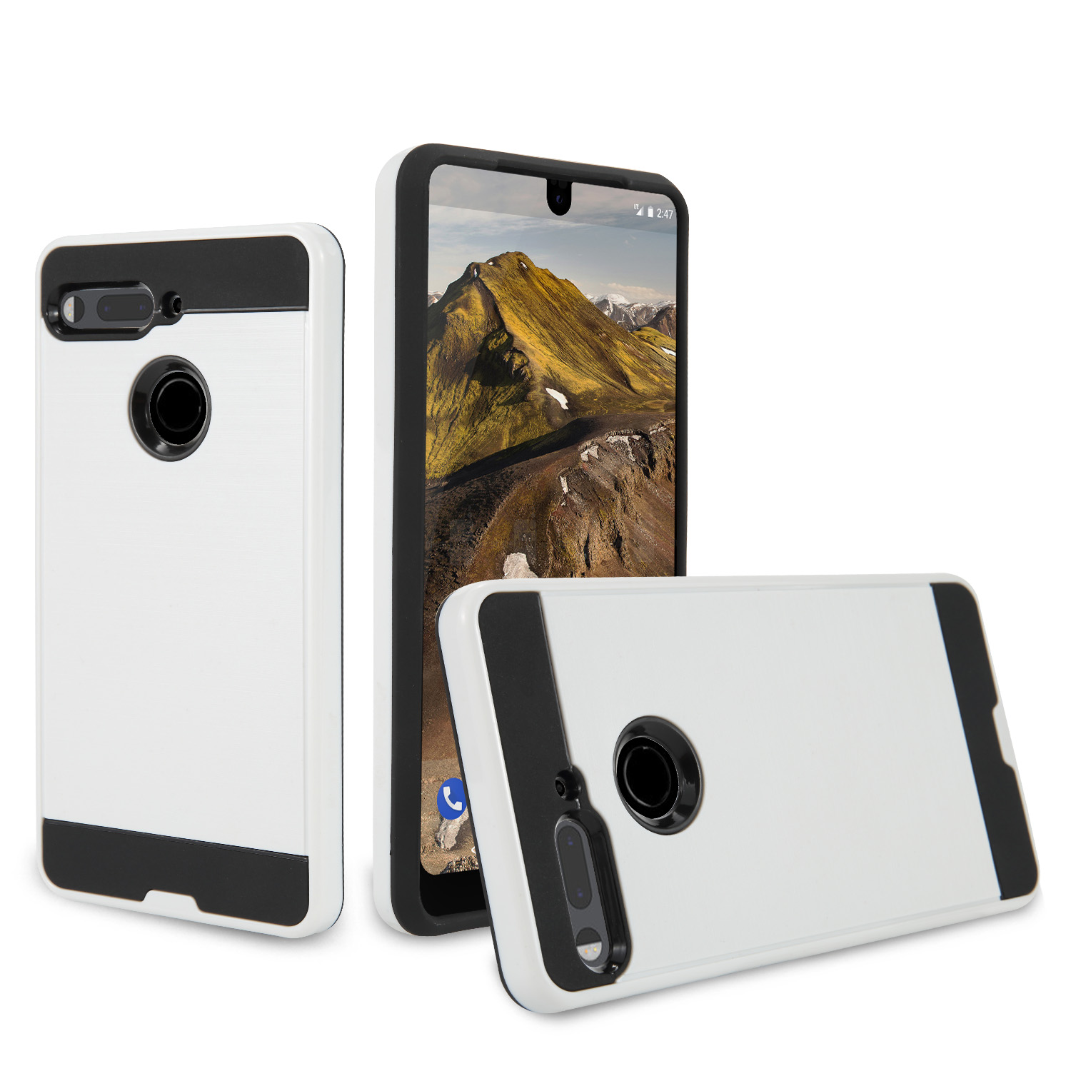 Custodia In Pelle PU Per Essential Phone PH-1 - Cover Protettiva Con Disegno Umbrella Girl