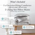 thumbnail image 2 of Winter Brush Print Ultra-Soft & Supreme Quality Reversible Comforter Set, 2 of 8