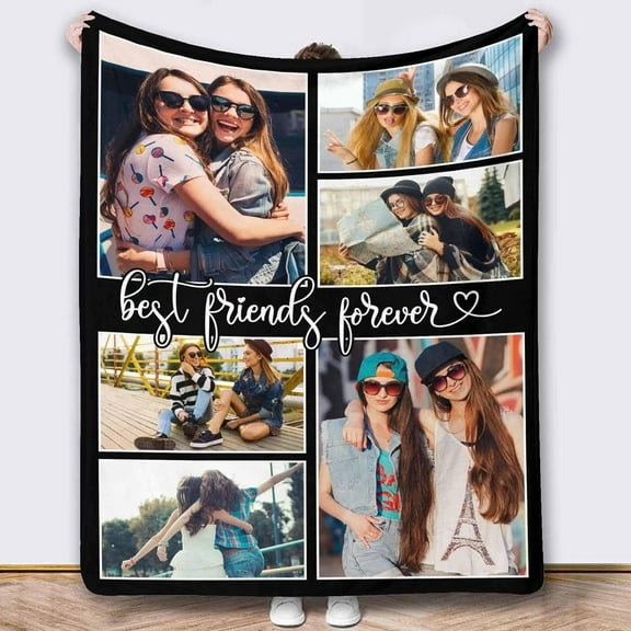 Custom Blanket with Photos Text Customized Blanket Personalized Flannel Throw Blankets for Adult Kid Birthday Christmas Fathers Mothers Valentines Day Customized Gift A Blankets