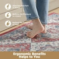 thumbnail image 4 of OEAKAY Anti Fatigue Kitchen Mat, Ergonomic Cushioned & Waterproof, Extra Thick Non-Slip Backing, Easy Care Persian Design 24"x59" Kitchen Mats for Floor, 4 of 8