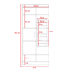 thumbnail image 5 of Mueble Alacena Multiusos Excelsior Varese Ceniza/Blanco, 5 of 6