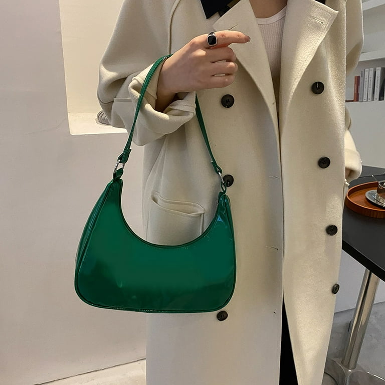 Crescent Chain Designer Crossbody Bag: Red Fringe Handbag