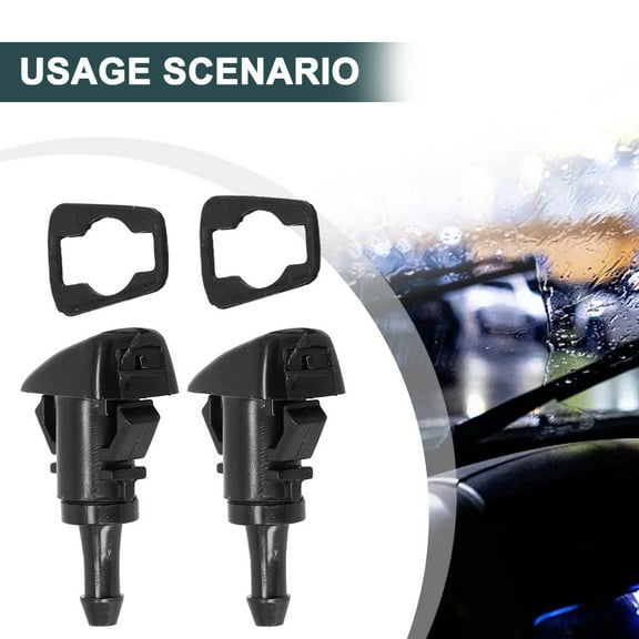 2Pcs Windshield Washer Wiper Spray Nozzle For Chrysler Town & Country 4805742AB
