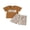 Brown, variant on BemeyourBBs Toddler Baby Boy My Rolls Are Homemade Outfits Bread Embroidery Short Sleeve T-Shirt Plaid Shorts Set Summer Clothes