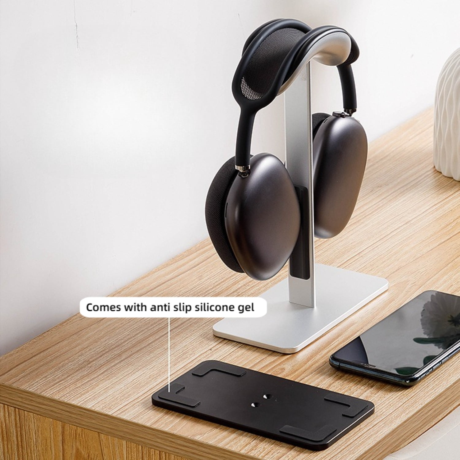 AirPods Max Stand, Aluminum Headphone Holder with Sleep Function Desktop Display Organizer