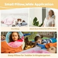 thumbnail image 3 of "RoamReady Small Travel Pillow, 11"" x 7"" Cotton Mini Pillow for Neck, Wrist, Lumbar, and Knee (Light Grey)", 3 of 6
