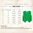 thumbnail image 6 of Miutii Girls' Boys' Glittery Sequined Vest Jacket Hip-Hop Street Dance Waistcoat Performance Red 110, 6 of 6