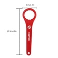 thumbnail image 4 of Yuarrent Llave de soporte inferior de bicicleta roja y negra, 1 unidad, 44mm, 16 muescas, instalación de reparación de bicicleta, herramienta Ciclismo Rojo, 4 of 6
