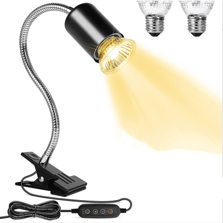 Hibibud Reptile Heat Lamp,Adjustable Terrarium Supplies,Essential Reptile Tank Accessories,1-Set