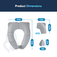 thumbnail image 6 of Baby Proof Me Essentials Foldable Toddler Toilet Seat Cover, Travel Potty Seat with Splash Guard, Gray, 6 of 9