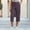 *Purple, variant on ClodeEU Women's Elastic Waist Capri Pants, Casual Cropped Trousers with Pockets for Summer and Everyday Wear Coffee,Women's Plus L