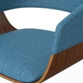 thumbnail image 5 of Simpli Home Lowell Adjustable Swivel Bar Stool In Blue Linen Look Fabric, 5 of 8