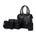 thumbnail image 2 of Mikilon Upgrade Handbags Wallet Tote Bag Shoulder Bag Top Handle Satchel Purse Set 4pcs, 2 of 2