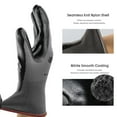 thumbnail image 3 of ANDANDA 6 Pairs Work Gloves, Smart Touch, 3D Comfort Stretch Fit, Nitrile Coated Work Gloves with Grip, Seamless Knit Nylon Work Gloves Men Black（M）, 3 of 7