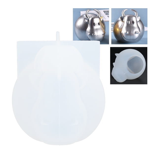 Molde de Ganado Decoración de Vaca de Silicona Molde Tridimensional de Mierda Animales Lindos Adornos DIY ANGGREK Otros