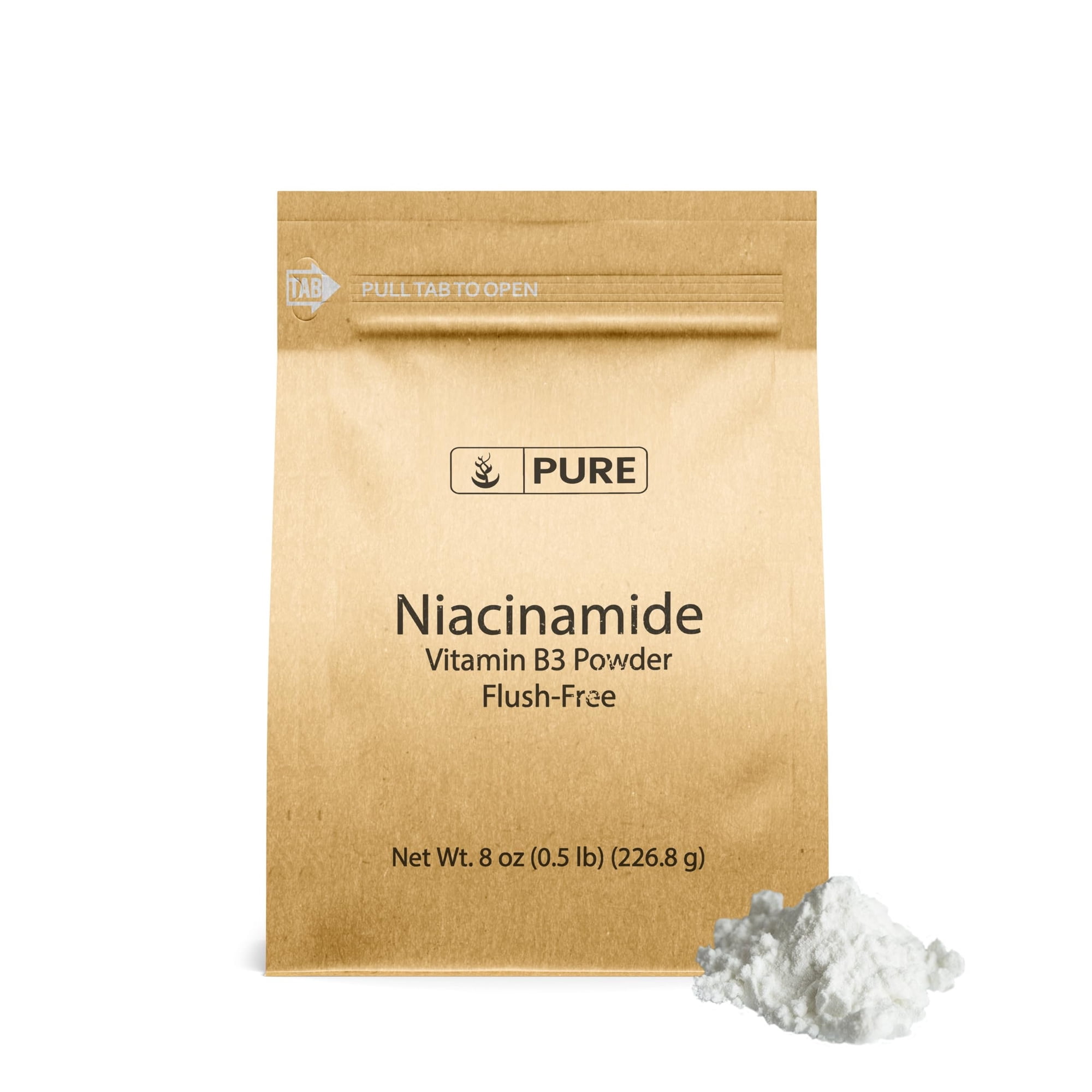 PURE ORIGINAL INGREDIENTS Niacinamide 8oz Flush-Free Vitamin B3 Powder, Dietary Supplement