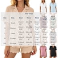 thumbnail image 5 of Vrorvz Ladies Pajamas Set Short Sleeve Sleepwear Button down Pjs Soft 2 Piece Shorts Lounge Sets for Women, 5 of 5