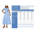 thumbnail image 6 of EASYBRA Women V Neck Puff Sleeve Pleated Maxi Dress Elegant A Line Layered Hem Summer Dress, 6 of 6