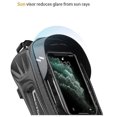 thumbnail image 4 of teléfono Apertura de cable para auriculares Ajuste universal Bolsa para bicicleta con marco frontal con soporte para teléfono para bicicleta, bolsa para bicicleta compatible con Wi, 4 of 5
