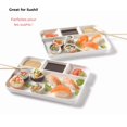 thumbnail image 3 of Starfrit Fondue and Appetizer Plates &acirc;?? Set of 2 Large Porcelain Plates &acirc;?? Stackable Dinnerware for Fondue, Sushi & Raclette &acirc;?? Dishwasher Safe - White, 3 of 5