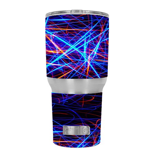 Skin Decal For Rtic 30 Oz. Tumbler / Lasers Neon Laser Beams Walmart