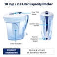 thumbnail image 3 of Filtro de agua Pitcher ZeroWater, 10 tazas, listo para servir, 5 etapas, 3 of 8