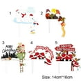 thumbnail image 2 of Gift New Year DIY Decorations Cupcake Ornament Polar Bear Reindeer Merry Xmas Insert Card Christmas Cake Toppers Cartoon Santa Clause 3, 2 of 8