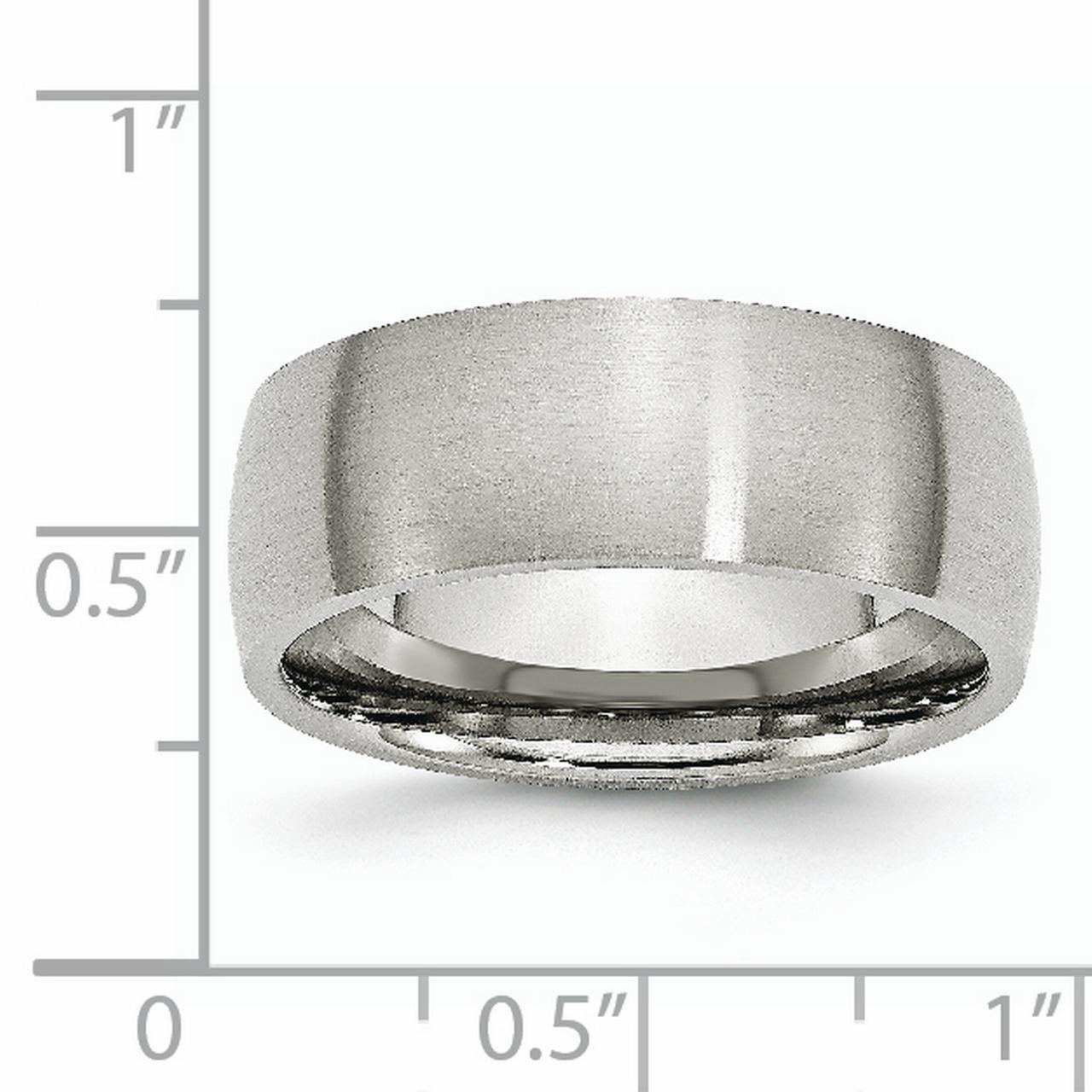 Stainless Steel 8mm Brushed Band