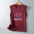 thumbnail image 5 of Camiseta Sin Mangas Para Mujer, Sin Mangas, Con Estampado Informal, Cuello Redondo, Camiseta Suelta Odeerbi ODB159130, 5 of 5
