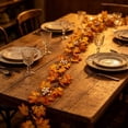 thumbnail image 6 of AURIGATE Thanksgiving Halloween Maple Leaf Garland 78.74 in Plastic Fall Vine for Mantel Table Decor, 6 of 9