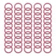 thumbnail image 1 of (Observaciones para las órdenes de compra: diámetro interior 20mm rosa) 50 piezas diámetro interior 20mm color rosa anillo de libro de doble botón anillo de tarjeta de encuadernación anillo de libro, 1 of 8