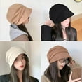 thumbnail image 4 of Prolriy Newsboy Hats for Women Men Womens Autumn and Winter Fashion Warm Hat Fisherman Hat Basin Cap Beret Hats for Women Black, 4 of 4
