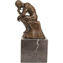 Classical Rodin Statue Thinker Bronze Sculpture Home Decor Art Craft