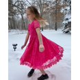 thumbnail image 2 of Bright Pink Lace Dress, 2 of 9