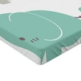 thumbnail image 2 of Ambesonne Cartoon Fitted Sheet 2 Pcs Set, Family Love Theme, Full, Pale Pink Seafoam Grey, 2 of 3