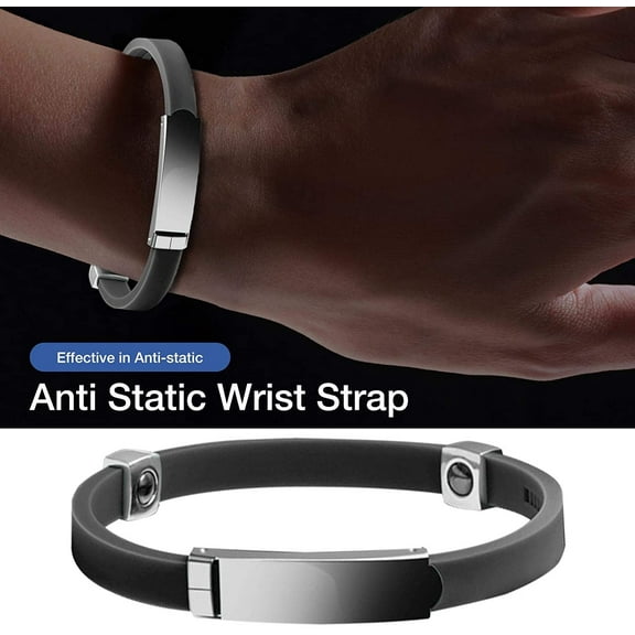 VONTER Anti Static Bracelet Wrist Strap Band Cordless Adjustable Antistatic Bracelet Easy to Use Anti Static Band Health Care Wristband