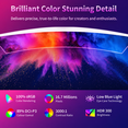 thumbnail image 6 of Deco Gear 49" White Curved Monitor, 3840x1080 Dual FHD Ultrawide Computer Monitor, 144Hz (165Hz OC) Curved Gaming Monitor, 1ms MPRT, 32:9 HDR, Anti-Glare Monitors for Computer, Height Adjustable, 6 of 10