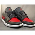 thumbnail image 3 of Ni - ke Ni - ke Air Jordan 1 Low Bred Twist Shoes Black White Red NIB 8.5M/10W #553558-067, 3 of 5