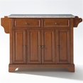 thumbnail image 2 of Pemberly Row Contemporary Wood Kitchen Island in Cherry & Gray, 2 of 7