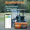 thumbnail image 3 of Enjoybot 36V 100Ah Plus LiFePO4 Lithium Battery with 43.8V 12A Charger, Built-in 200A BMS, 3840Wh, Bluetooth & Low-Temp Protection, Peak Current 1000A for Golf Cart Trolling Motor, 3 of 8