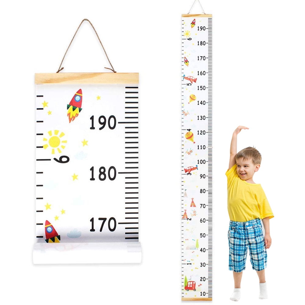Kids Growth Height Chart Ruler Bedroom Wall Hanging Measure Precision HD3 